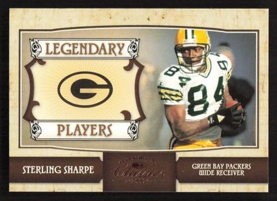 2007 Donruss Classics Sterling Sharpe Legendary Players Bronze #/1000 #LP-19 - Image 1 of 2