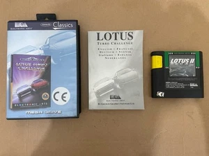 Lotus Turbo Challenge Sega Megadrive PAL Version CIB Fast Despatch Next Day - Picture 1 of 24