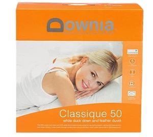 Downia Classique 50 Duck Down And Feather Duvet (White) - Single - Picture 1 of 1