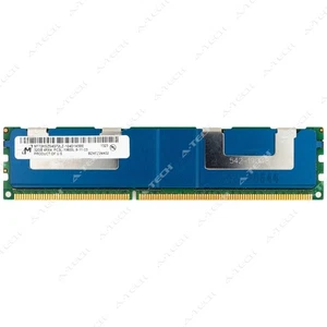 Micron 32GB DDR3 1333 MHz ECC LRDIMM Server Memory RAM (MT72KSZS4G72LZ-1G4D1) 1x - Picture 1 of 2