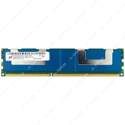 Micron 32GB DDR3 1333 MHz ECC LRDIMM Server Memory RAM (MT72KSZS4G72LZ-1G4D1) 1x - Image 1 of 2