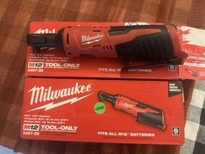 Trinquete inalámbrico Milwaukee M12 2457-20 12V Li-Ion 3/8"" - Solo herramienta - Imagen 1 de 1