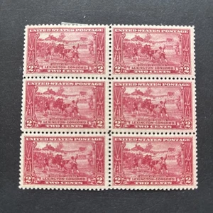 55508 USA Stamp US Sc#618 2c M4NH/2H/OG Nice Block Of 6 Fresh SP* - Picture 1 of 2