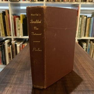 Norlie's Simplified New Testament-Olaf M Norlie RARE VG HC 1st Ed Zondervan 1961 - Picture 1 of 21