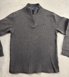 Polo Ralph Lauren Boys Quarter Zip Pullover Sweater Size Large 14/16 Classic Fit - Picture 1 of 9