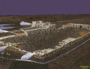 THE ALAMO THE FINAL ATTACK KUNSTDRUCK - Bild 1 von 1