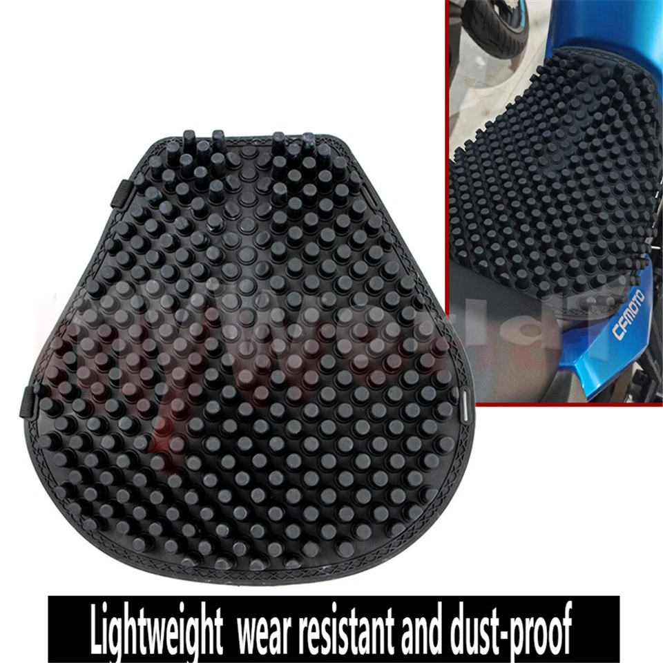 Cojín de asiento de silicona alivio de presión cojín de asiento de paseo apto para Ninja 650 ZX6R ER6F Foto 1 de 4