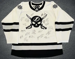 Tampa Bay Lightning Team Signed Gasparilla Adidas Jersey Stamkos Vasilevskiy COA - Picture 1 of 5