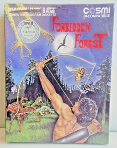 Forbidden Forest for Atari 400/800/XL/XE on Disk dented box - Afbeelding 1 van 6