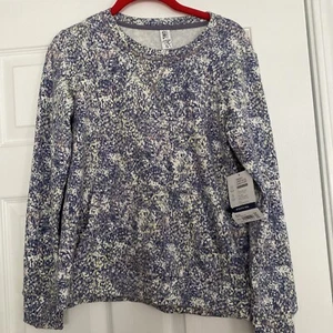 Athleta Girls XLarge 14 Purple Energy Crewneck Sweatshirt Modal Blend Pocket - Picture 1 of 4