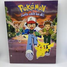 Vintage 90s 1999 Pokemon Pikachu Ash Gotta Catch ‘em All! 3 Ring Folder Binder