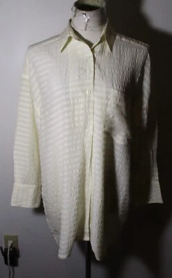 Blusa vintage EXPRESS seda blanca de gran tamaño 100 % seda talla XS Foto 1 de 4