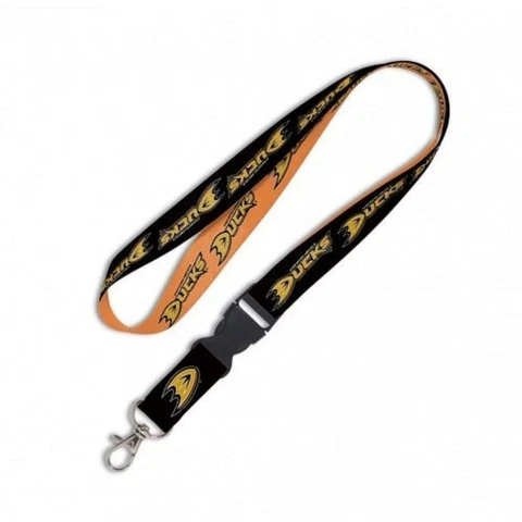 Anaheim Ducks Lanyard with Detachable Buckle [NEW] NHL Key Chain Ring Id Holder Cover