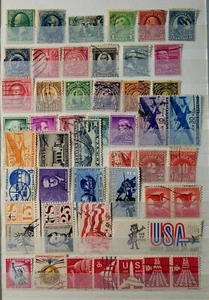 USA, from 1870, 165 used stamps, comb. shipping. - Picture 1 of 5