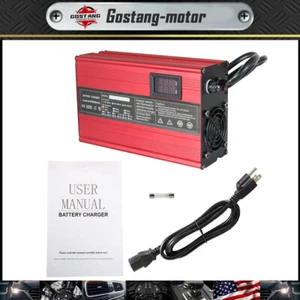 Battery Charger 48 Volt Round 3 Pin Plug 10A 48v Fits For Club Car Golf Cart - Imagen 1 de 14