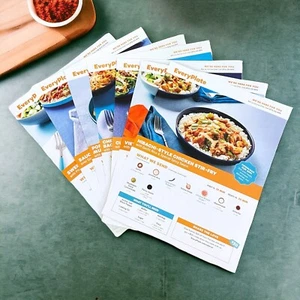 7 EveryPlate Dinner Recipe Cards HelloFresh Rice Bowl Lettuce Wrap Pasta Pork - Picture 1 of 10