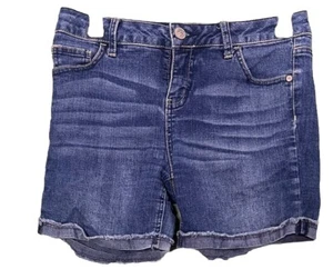 JUSTICE DENIM CLASSIC SHORT MEDIUM WASH SIZE 16 - Picture 1 of 4