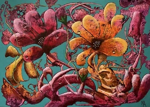 Art Print.A3 size. Original surrealistic painting. Unframed - Picture 1 of 4