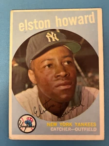 1959 Elston Howard Topps #395 New York Yankees EX J29 - Picture 1 of 2