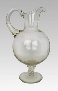 Antiguo Ewer con patas de vidrio, finales del siglo XIX - Imagen 1 de 6