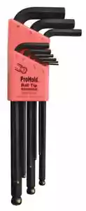 BONDHUS Allen Key Set Prohold Ball End Hex 9pcs Metric 1.5mm-10mm PBLX9M 74999 - Picture 1 of 3