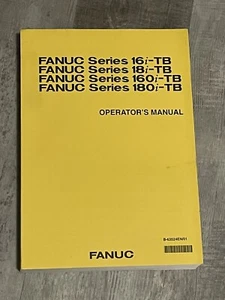 Fanuc Series 16i 18i 160i 180i TB Operator’s Manual B-63524EN/01 - Bild 1 von 4