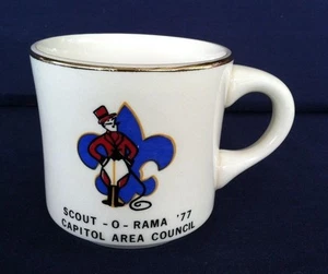 Vintage 1977 Boy Scouts of America Mug Scout-O-Rama '77 Capitol Area Council - Bild 1 von 2