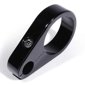 Alu Schwarz Kabelklemme 1-1/4" Lenker Rahmen Kupplungszug 32mm f Harley Davidson - Picture 1 of 2