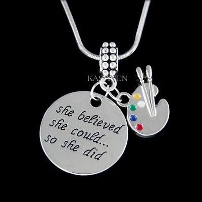 Believe IN Yourself Arcobaleno Artista Pittore Tavolozza Pittura Pennello - Immagine 1 di 4