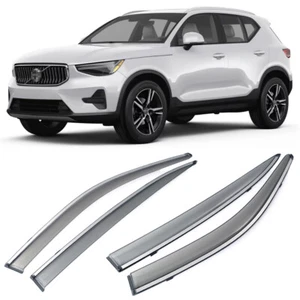 1Set Rain Guards Window Visor Vent Shade Deflectors for 2019-2024 Volvo XC40 - Picture 1 of 8