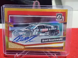 Brad Keselowski /10 Gold Autograph 2024 Donruss Racing Nascar Signature Auto - Picture 1 of 2