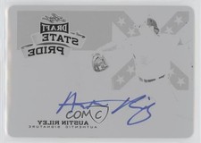 2015 Leaf Metal Draft Printing Plate Black 1/1 Austin Riley #SP-AR2 Auto 0o50