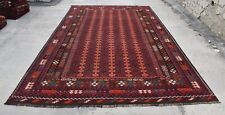 8'4 x 13'2 ft Handmade vintage afghan maimana large kilim rug, 10x13 persian rug
