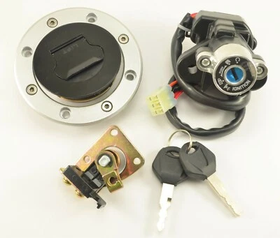 Juego de bloqueo de encendido dirección, asiento, tapa de gas para Suzuki TL1000R TL1000S Foto 1 de 4