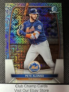 2023 #78 Pete Alonso Bowman Chrome Baseball Mojo Refractor Mets - Picture 1 of 2