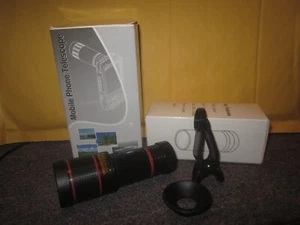 Cell Phone 12X Universal Clip On Telescope --- Camera Astronomy Moon Birds - Zdjęcie 1 z 1