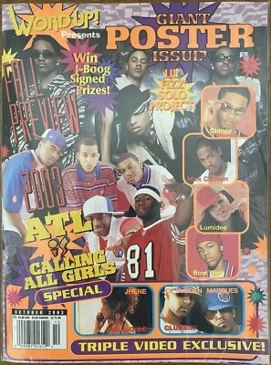 Word Up! Giant Poster Issue October 2003 - B2K, Chingy, Bow Wow & More! RARE!!! - Image 1 of 2