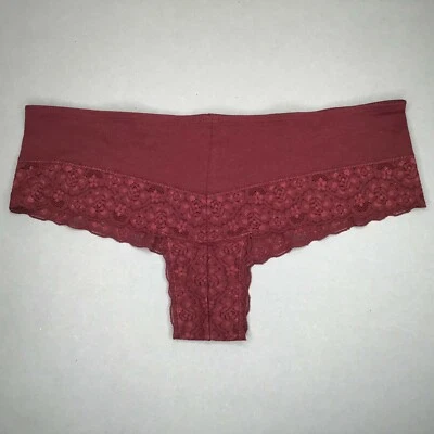 BeeDees Lace Hipster Special Damen Tanga Bordeaux Gr. M Neu - Bild 1 von 2