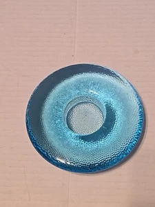 Vintage ittala Finland Nappi Blue Glass Tea Light Candleholder Markku Salo MCM - Picture 1 of 8
