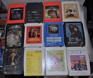 Vintage 8 TRACK TAPES LOT of 12 OLD MUSIC TAPE FROM ESTATE - Picture 1 of 1