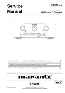 Service Manual-Anleitung für Marantz SR-5006  - Picture 1 of 1