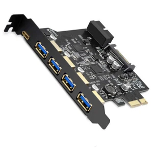 Ext. USB 3.1 Type C + Internal 19P 20pin USB3.0 + 4 USB3.0 Port PCI-e Card UASP - Picture 1 of 2