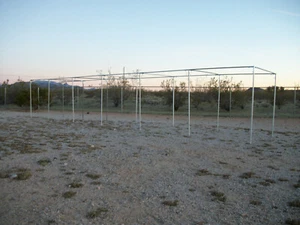 60' Baseball Softball Straight Leg Batting Cage 1" Fittings PIPE NOT INCLUDED - Picture 1 of 7
