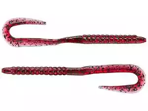 Zoom 001-021 6" U-Tail Worms Red Bug 20CT - Picture 1 of 5