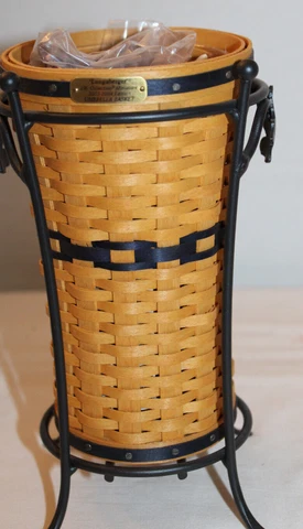 LONGABERGER  MINIATURE UMBRELLA  BASKET,  FABRIC, PROTECTOR, CARD, J.W. MINI Cover