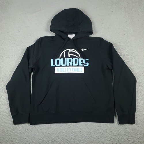 VETEMENTS Nike maglione donna grande nero pullover felpa con cappuccio donna