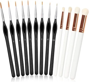 Drybrush 13Pcs Paint Brush Set For Miniature Painter Scale Model Painting Set - Picture 1 of 7