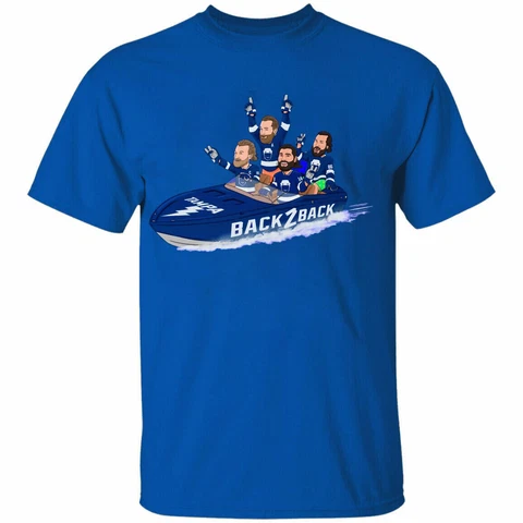 Vintage Hockey Boat Tampa Bay Lightning Ice Hockey Team 2022 T-Shirt S-5XL Cover