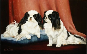 Japanese Chin Limited Edition Print by Robert J. May - Picture 1 of 1