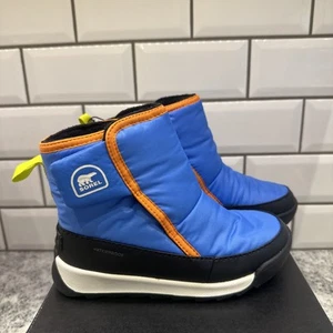 Botín Sorel Whitney II Plus azul impermeable aislado niños 12 botas - Imagen 1 de 7